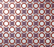 Circles Wallcovering - Scarlet