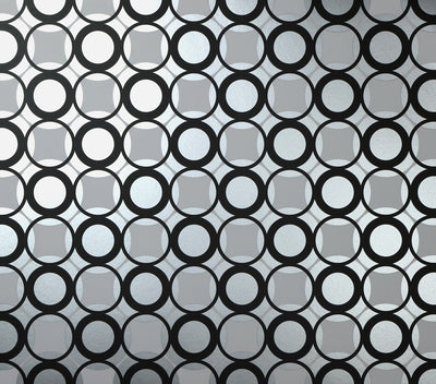 Circles Wallcovering - Silver