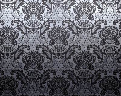 Windsor Wallcovering - Chocolate & Silver