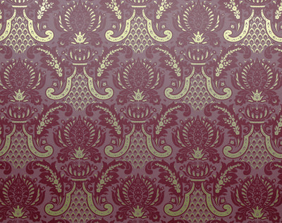 Windsor Wallcovering - Maroon & Gold