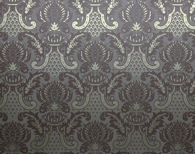 Windsor Wallcovering - Brown & Gold