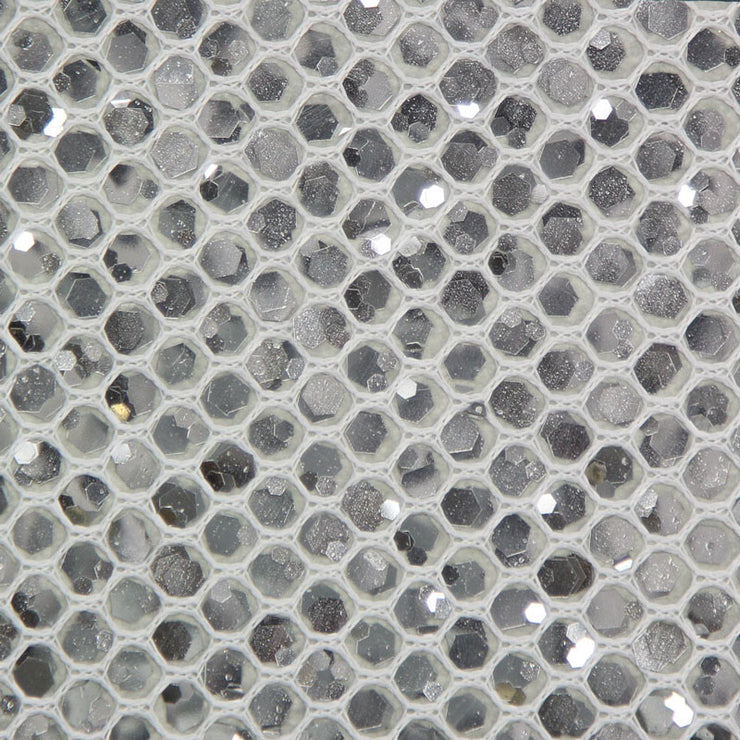 Large Sequins Wallcovering - Silver