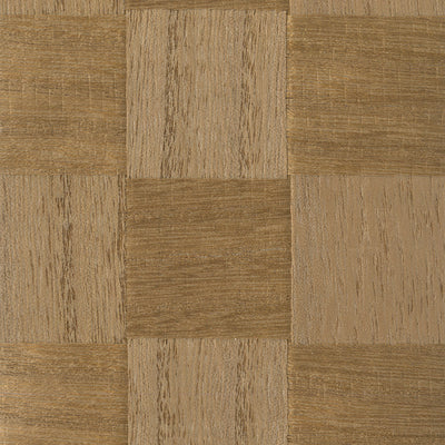 Mocha Check Wood Wallcovering