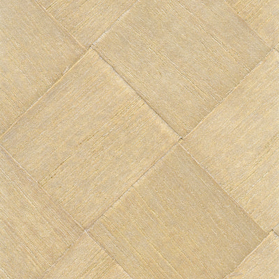 Cream Diagonal Check Wood Wallcovering