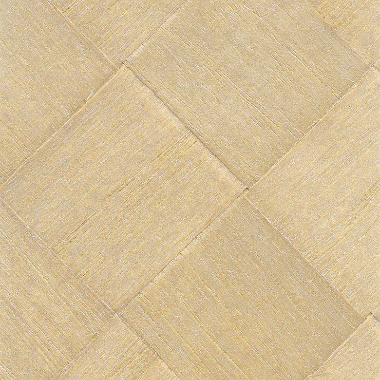 Cream Diagonal Check Wood Wallcovering