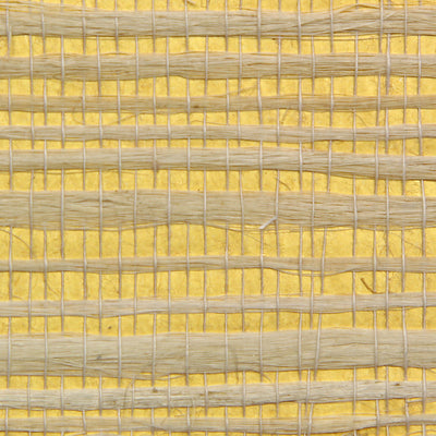 Yellow Grasscloth Wallcovering