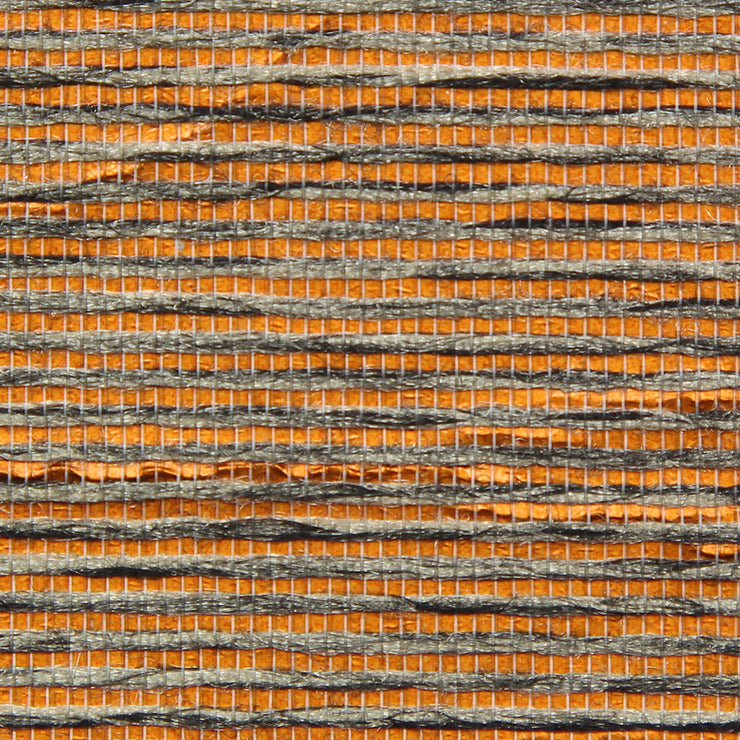 Orange Grasscloth Wallcovering