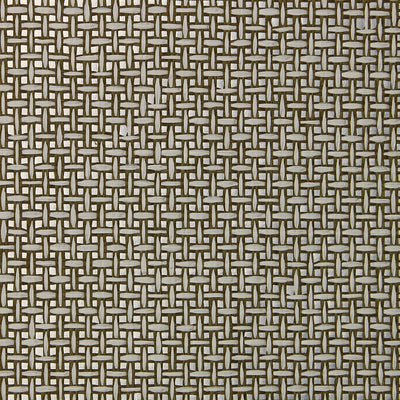 Brown and Silver Grasscloth Wallcovering