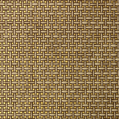 Umber and Gold Grasscloth Wallcovering