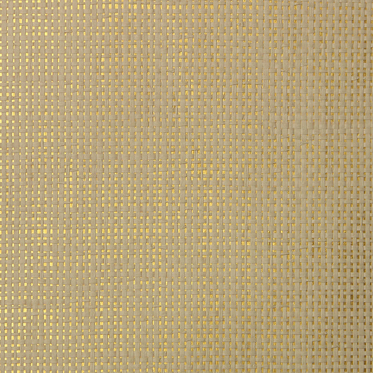 Oat and Gold Grasscloth Wallcovering