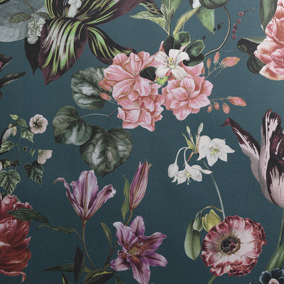 Perennial Garden - Teal Wallcovering