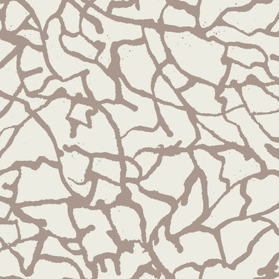 Inked Wallcovering - White Gold