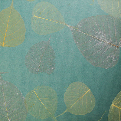 Teal Leaf Wallcovering