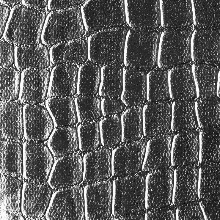 Crocodile Wallcovering - Silver