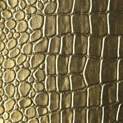 Crocodile Wallcovering - Yellow Gold