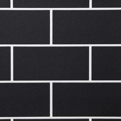 Black Subway Tile Wallcovering