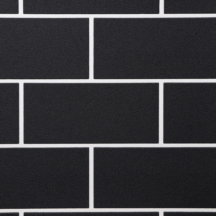 Black Subway Tile Wallcovering