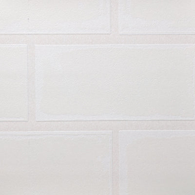 White Subway Tile Wallcovering