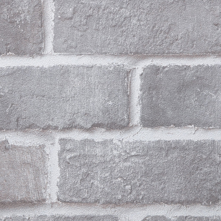 Light Grey Brick Wallcovering