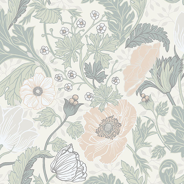 🔥 [39+] Gray Floral Wallpaper