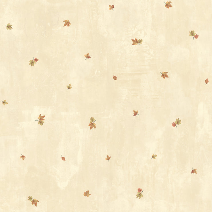 Welling Cream Maple Toss Wallpaper Wallpaper