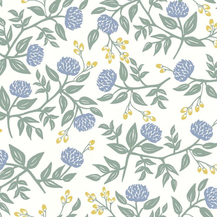 Buy Viva Flora Periwinkle Wallpaper | Happywall